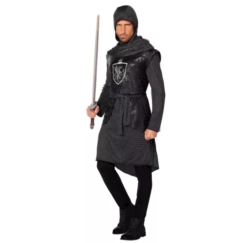 Spirit Black and Gray Knight Costume